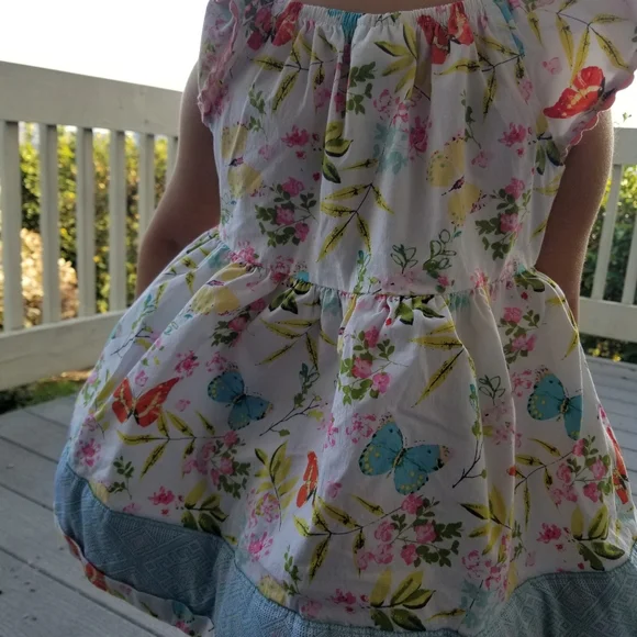Matilda Jane baby girl toddler butterfly dress sz 4 - Picture 9 of 16